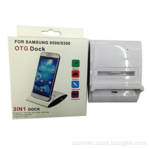 3-in-1 OTG Dock for Samsung Galaxy S4, S3 I9500/I9300 Mobile Phone & Battery Dual Charger CradleNew
